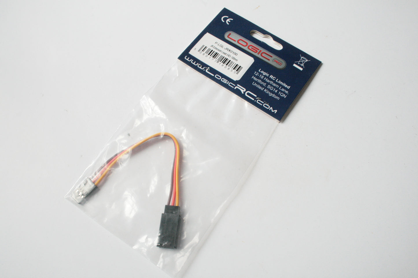 Logic RC 100mm JR Heavy Duty Servo Extension Lead - P-LGL-JRX0100