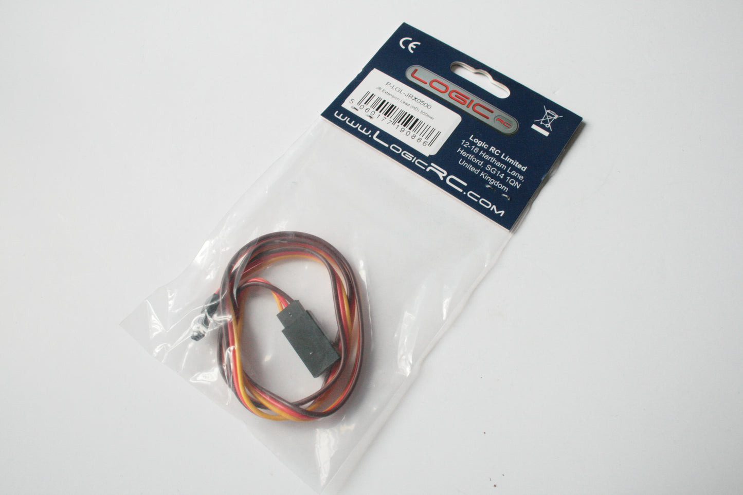 Logic RC 500mm JR Heavy Duty Servo Extension Lead - P-LGL-JRX0500