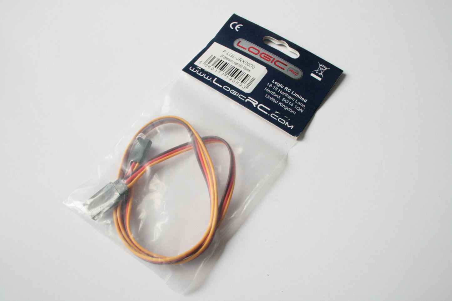 Logic RC 600mm JR Heavy Duty Servo Extension Lead - P-LGL-JRX0600