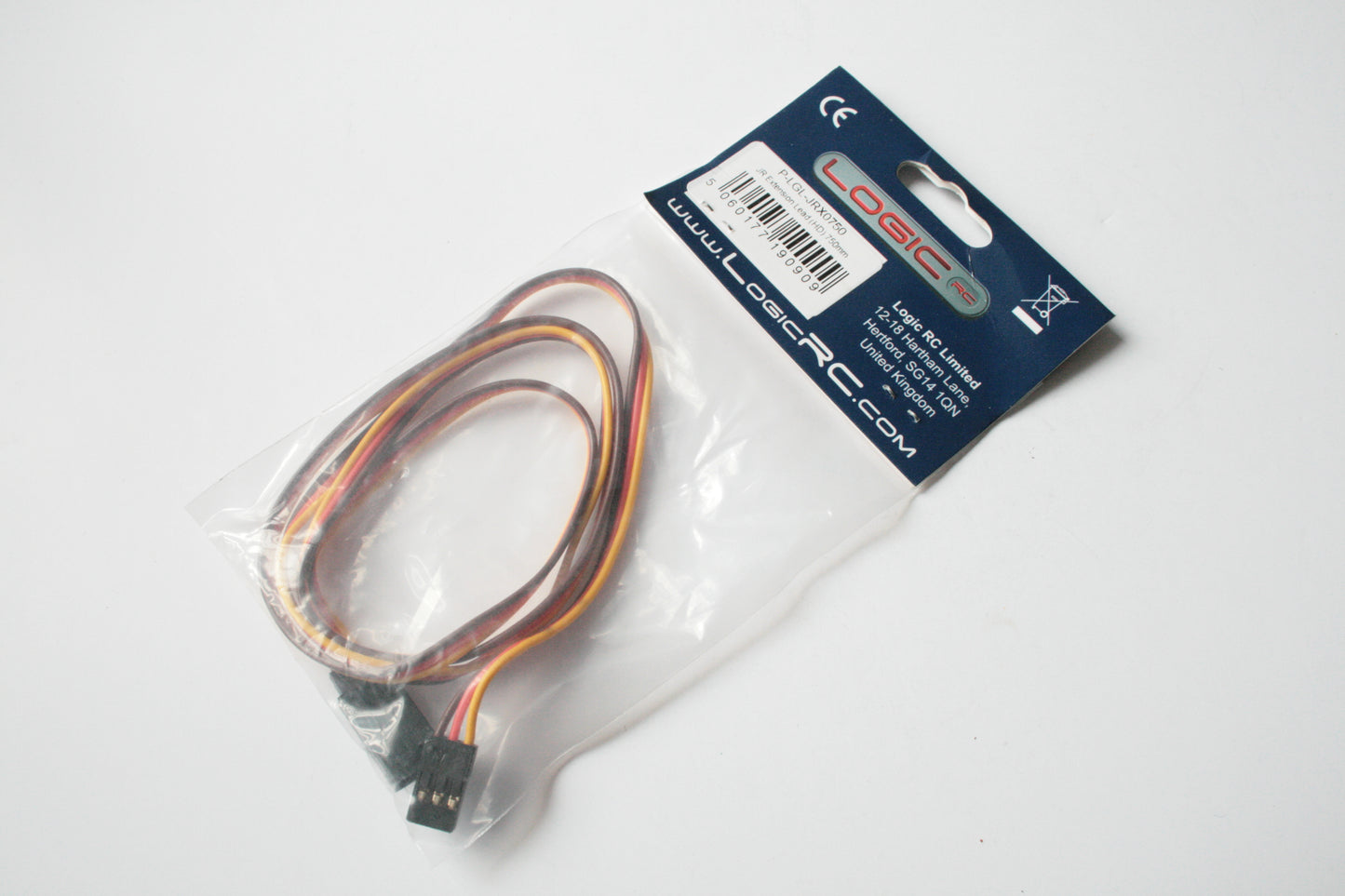 Logic RC 750mm JR Heavy Duty Servo Extension Lead - P-LGL-JRX0750