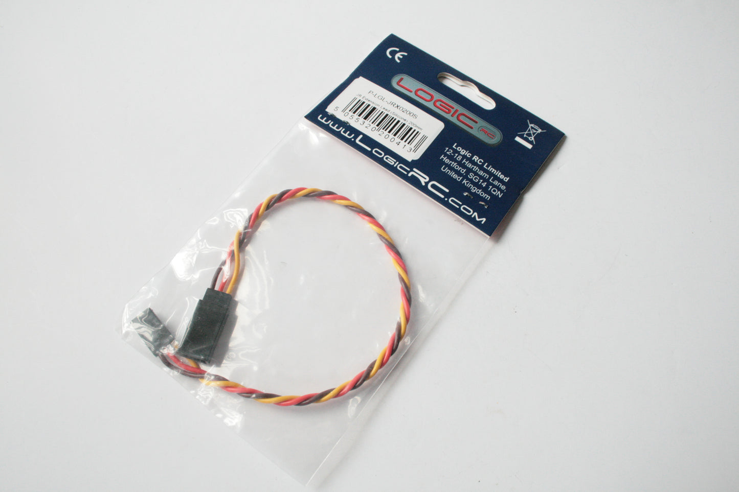 Logic RC 200mm JR Silicon Servo Extension Lead - P-LGL-JRX0200S