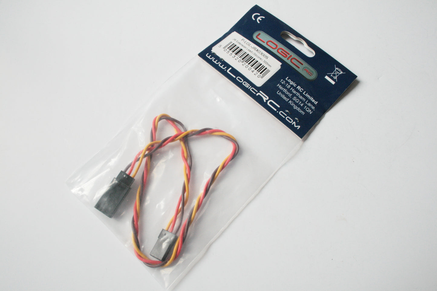 Logic RC 300mm JR Silicon Servo Extension Lead - P-LGL-JRX0300S