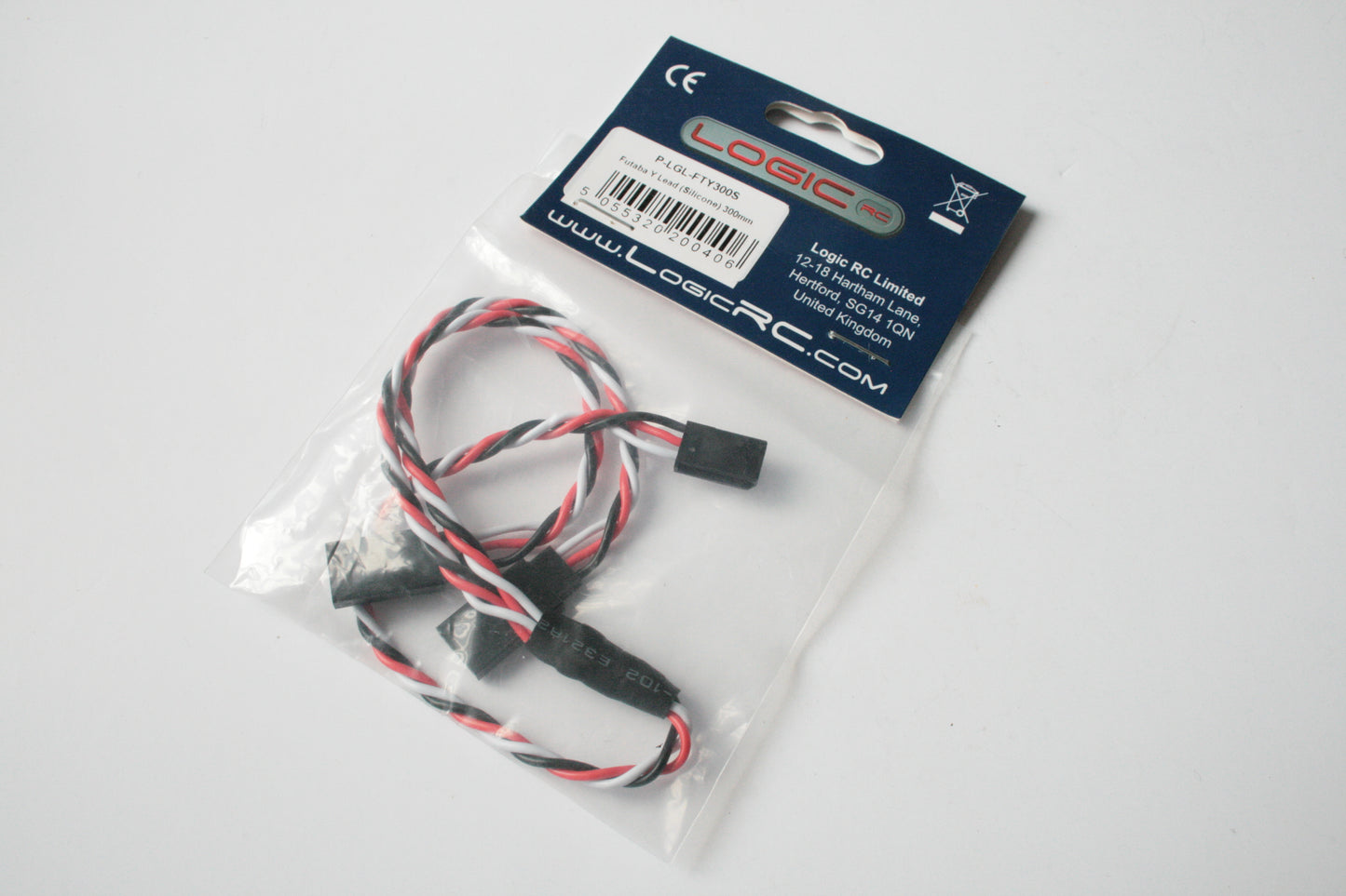 Logic RC 300mm Futaba Silicone Y-Lead - P-LGL-FTY300S