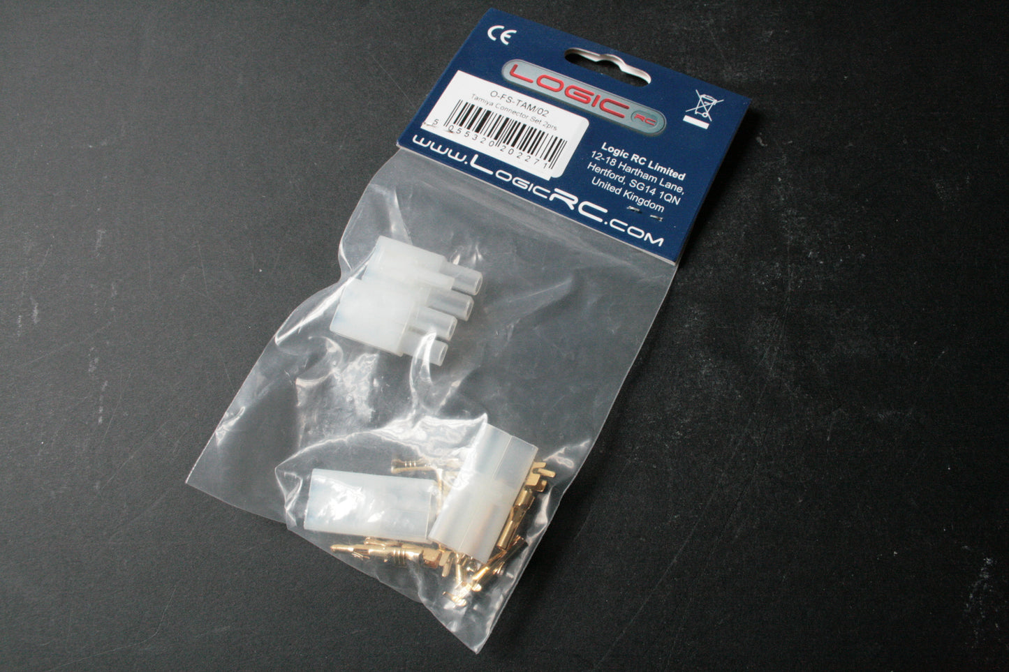 Logic RC Tamiya Battery/ESC Connectors (2 Pairs) O-FS-TAM/02