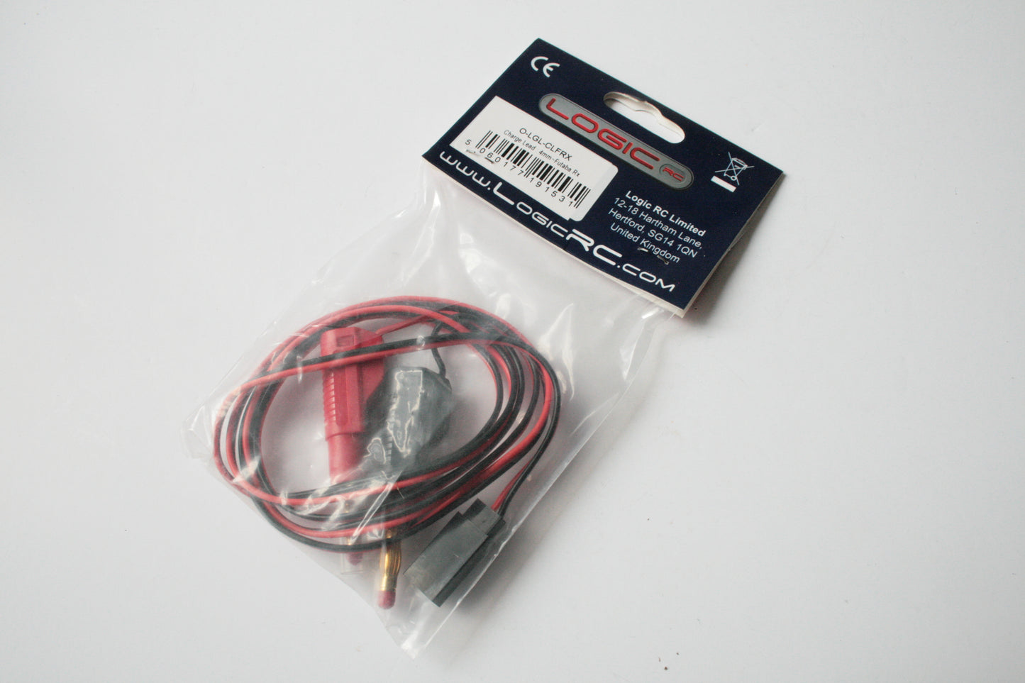 Logic RC Charge Lead 4mm - Futaba RC Receiver Plug - O-LGL-CLFRX