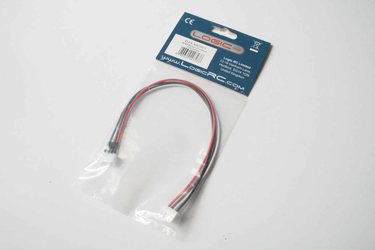 Logic RC 3s XH Connector Balance Extension Lead 200mm - O-FS-XH200/3