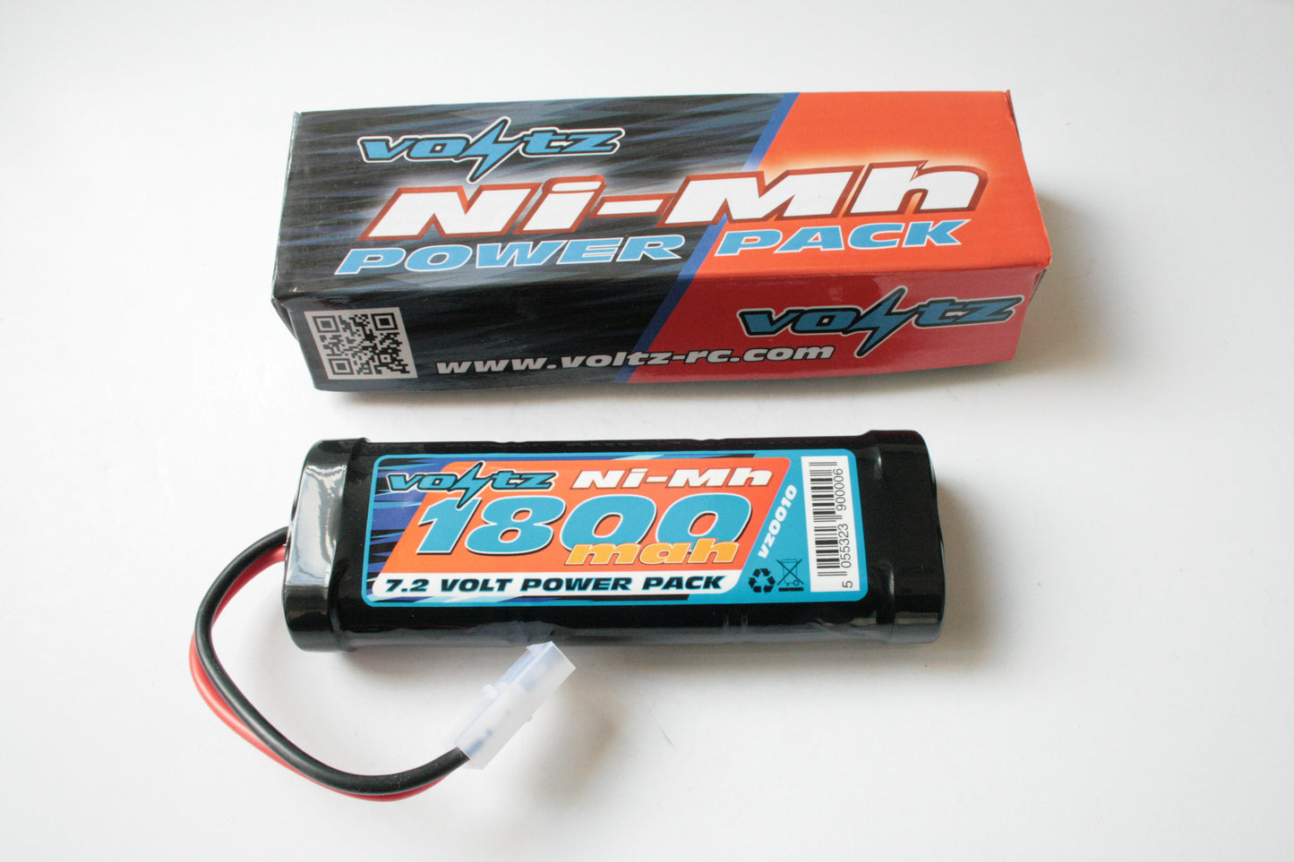 Voltz 1800mah NiMh 7.2v Stick Battery Pack Tamiya Connector