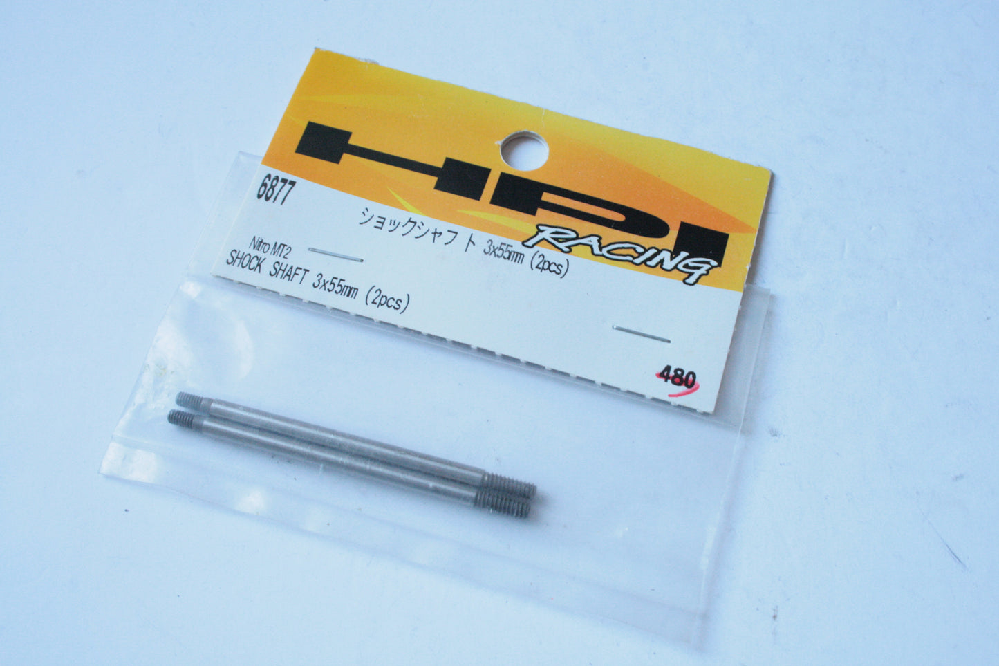 HPI 6877 Nitro RS4 MT2 Shock Shafts 3x55mm (2pcs)