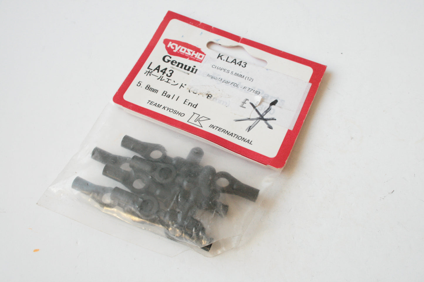 Kyosho LA43 Lazer 5.8mm Ball Ends (Incomplete)