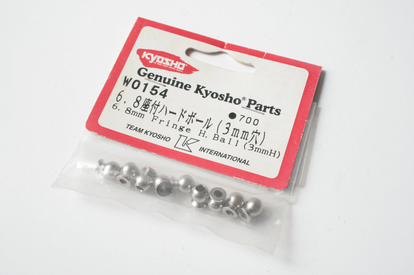 Kyosho W0154 6.8mm Fringe Hard Balls (3mm Hole) (Only 9 In pack)