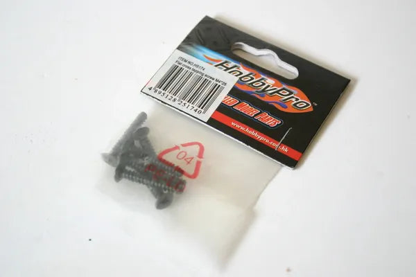 HobbyPro H5174 Flat Cross Tapping Screws - M4 x 25mm - Hobby Pro