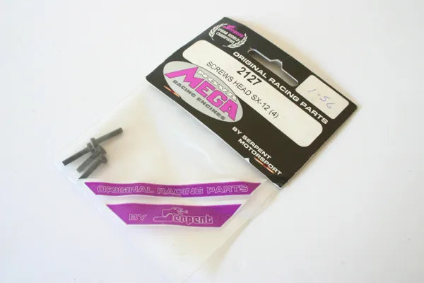 Serpent Nova Mega Engine Screws Head SX-12 (4) - 2127