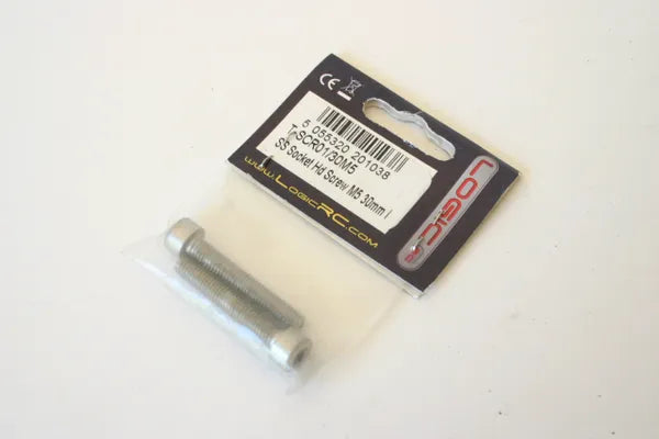Logic RC T-SCR01/30M5 M5 x 30mm Stainless Steel Socket Head Screws (2)