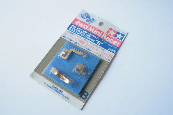 Tamiya 4wd Mini Racer Gold Plated Terminal Set B- Tamiya 15046