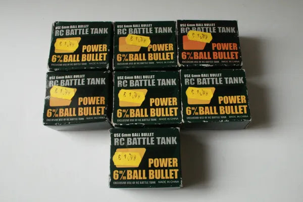 Heng Long Job Lot Of RC Tank 6mm Plastic BB Ball Pellets / Bullets (7 Packs) 18-077