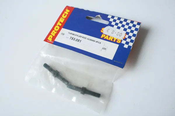 Protech Turnbuckle Rods 5x36mm (2pcs) - T53.051 Incomplete Only 2 In Pack