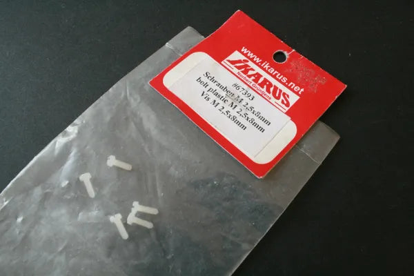 Ikarus M2.5 x 8mm Plastic Bolts - 67393