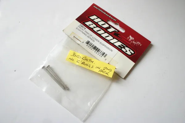 Hot Bodies Lightning Front Lower Suspension Pins - HBC8014 (Incomplete)