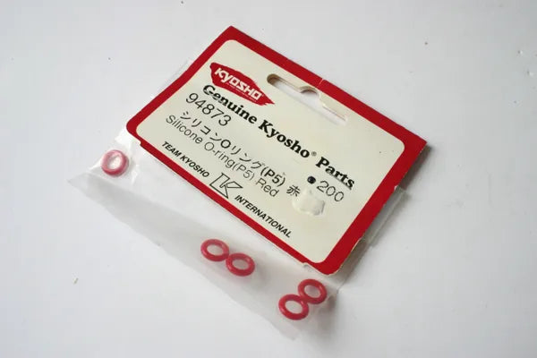 Kyosho Silicone O-Rings (P5) Red - 94873