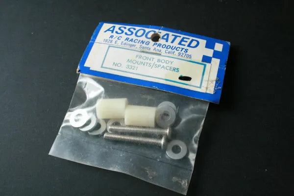Associated 3321 Front Body Mount/Spacers For Associated RC12E
