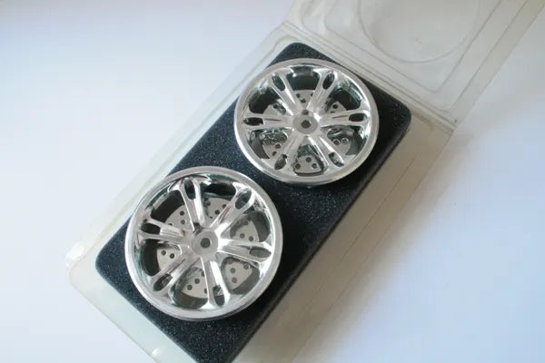 Pair Of 14mm Hex Truck Wheels (Savage / T-Maxx Etc) Spoked PL1