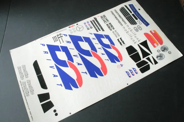 Tenth Technology Predator Streetwise Sticker Sheet For Mercedes Benz CLK GT1 Body Shell