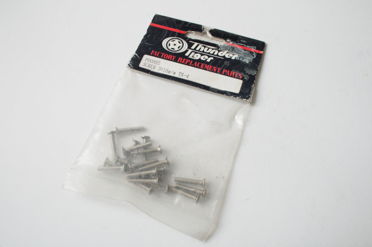 Thunder Tiger PD0885 Countersunk M3x18mm Screws (20pcs TS-4N