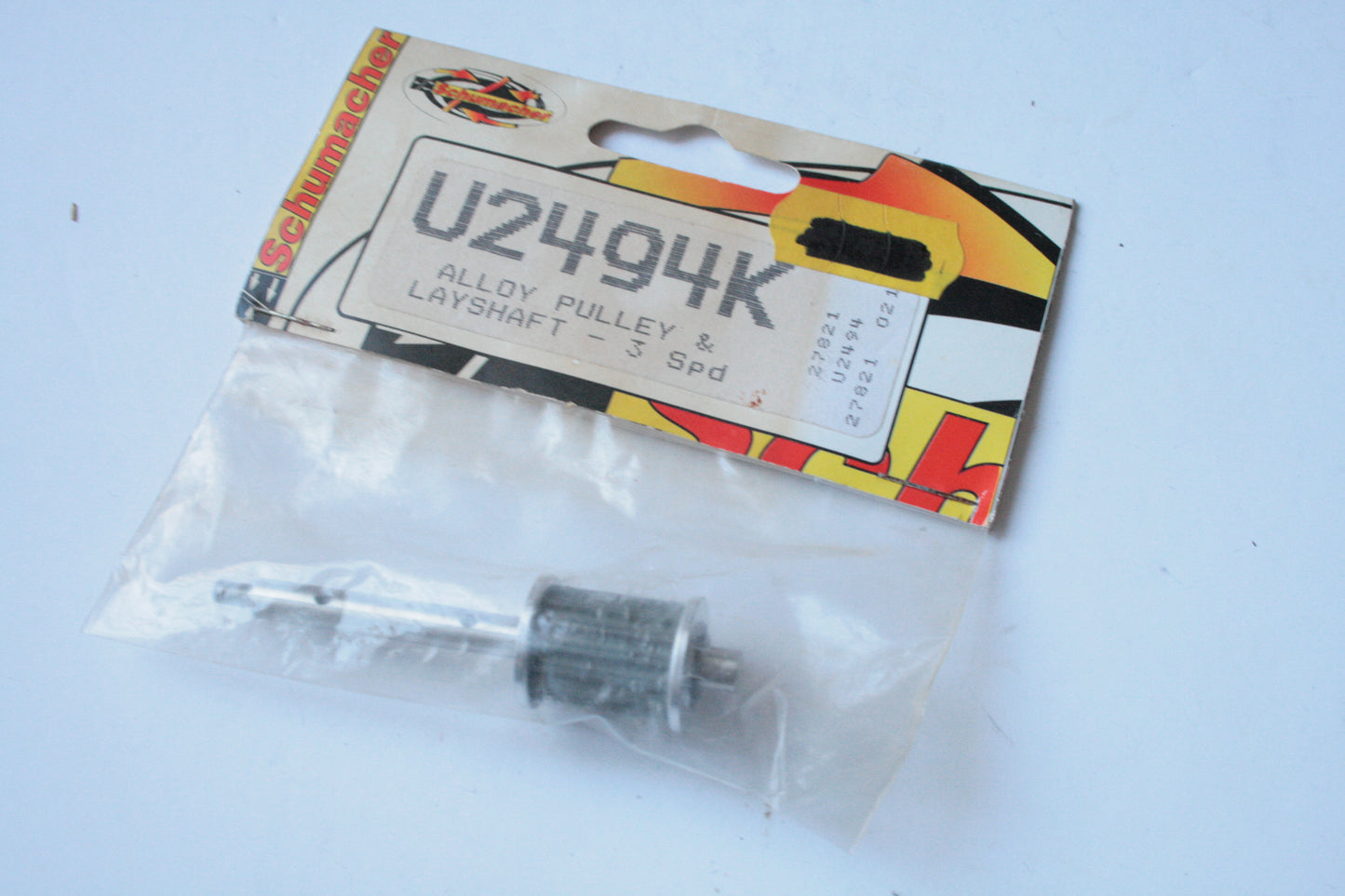 Schumacher U2494K Alloy Pulley & Layshaft - 3-Speed TT Trans - U2494