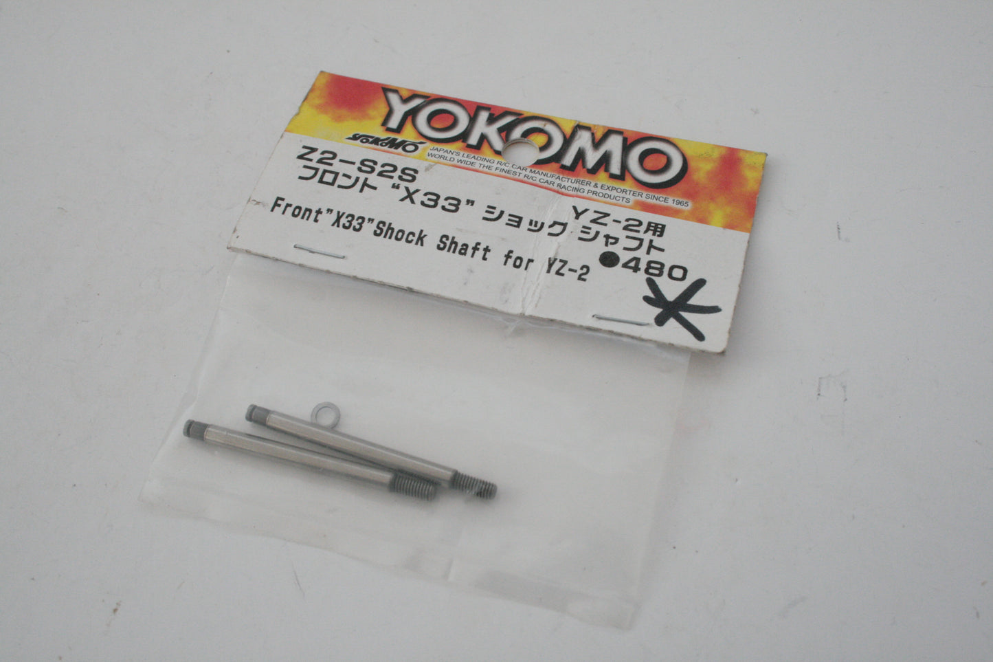 Yokomo Z2-S2S X33 Front Shock Shafts (Incomplete, Missing 1 Washer) YZ-2