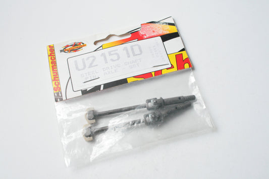Schumacher U2151D Pair of Steel Driveshafts. Pin axle type for Schumacher SST
