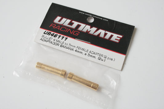 Ultimate Racing 4mm to 5mm Bullet/Banana Female Adapters UR46111