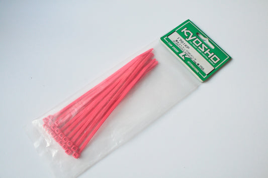 Kyosho Fluoro Pink Tie-Wraps (Zip-Ties) 1701KP