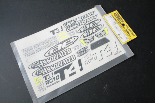 Team Associated AS-7458 Sticker / Decal Sheet For RC10 T4