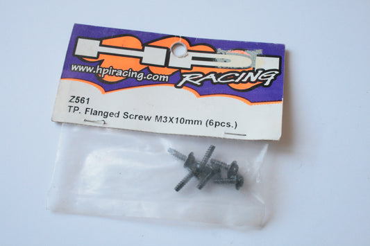 HPI TP. Flanged Screws M3x10mm (6pcs) - Z561