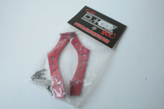 Team DHB Red Aluminium Wing Mounts