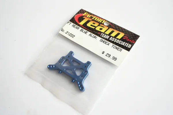 Team Associated Blue Aluminium Rear Shock Tower RC18T 18T - AS 21222