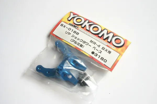 Yokomo MR-4 BX Blue Aluminium Rear Shock Base - BX-018B MR4BX