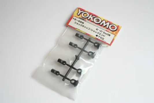 Yokomo Plastic Shock Cap / Rod End Set (4) - YS-S6M