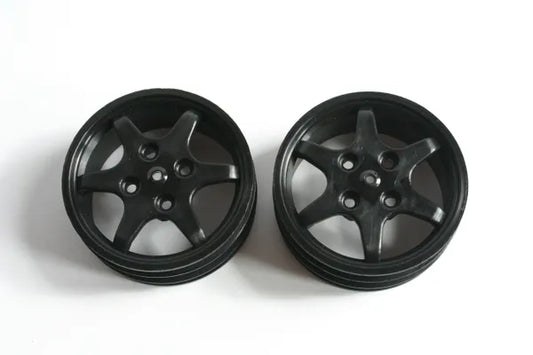 Fastrax JC Wheels Front Black Wheels For Yokomo YZ10 - JCYZF-B YZ-10