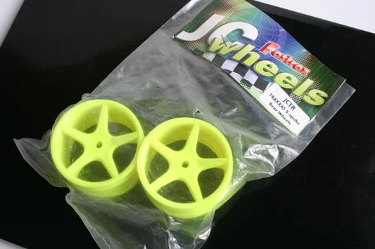 Fastrax JC Wheels Pin Fitment Rear Yellow Wheels For Traxxas - JCTR-Y