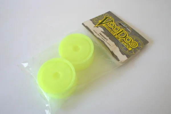 Trickbits Voodo Fluoro Yellow Zero T Wheels - TB4045FY 12mm Hex Touring Car