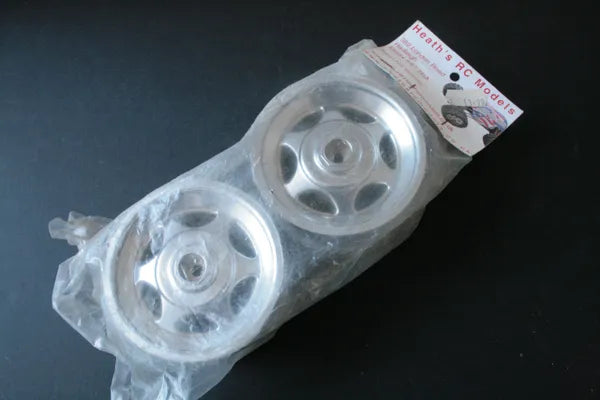 Pair Of 14mm Hex Truck Wheels (Savage / T-Maxx Etc) Spoked PL2