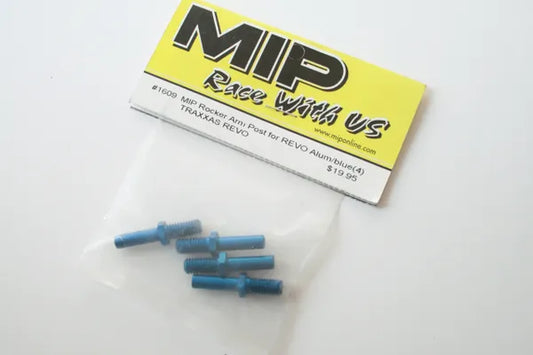 MIP Aluminium Blue Rocker Arm Posts For Traxxas Revo / E-Revo - 1609 5354
