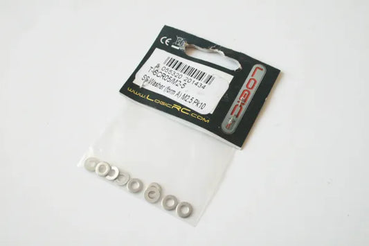 Logic RC Stainless Steel Washers M2.5 (10pcs) - T-SCR05/M2-5
