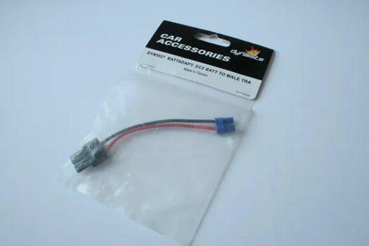 Dynamite DYN5027 Battery Adapter Cable EC2 To Male Traxxas