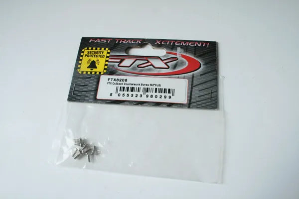 FTX Outback Countersunk Screws M2x8mm (8) - FTX FTX8206