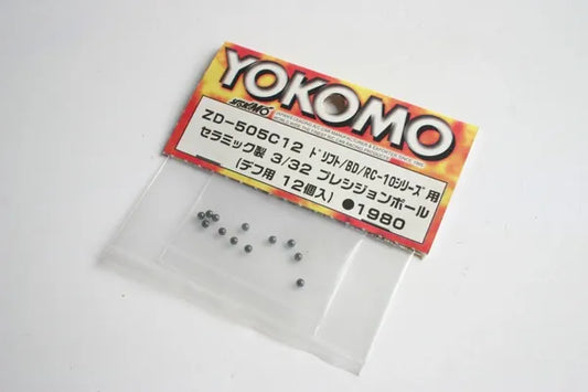 Yokomo 3/32 Ceramic Diff Balls (12) - ZD-505C12 MR-4TC BD / Associated RC10 B4