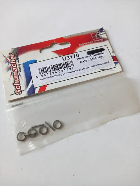 Schumacher U3170 Pins & Shims For Schumacher Mi4