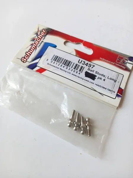 Schumacher U3497 Long Ball Studs (4pcs) Mi4