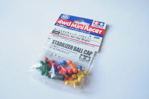 Tamiya 4wd Mini Racer Stabilizer Ball Cap Bright- Tamiya 15386